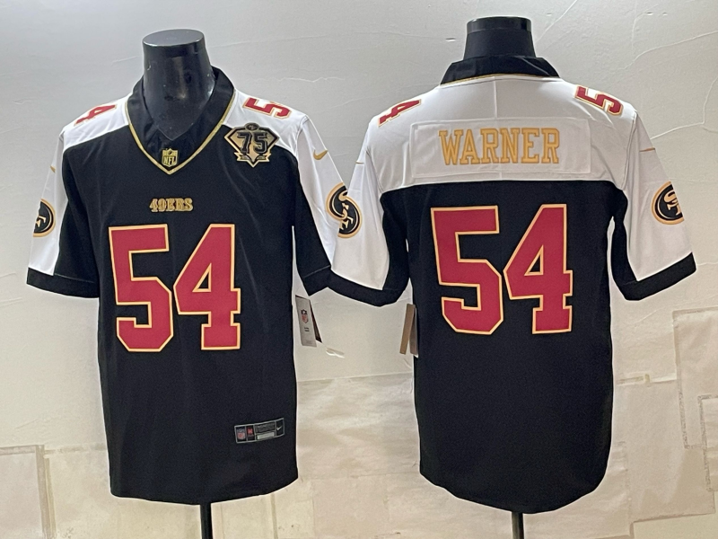 Men 2026 Nike San Francisco 49ers #54 Warner Black NFL Jersey 1025006->san francisco 49ers->NFL Jersey